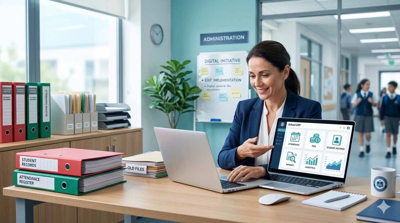 How School ERP Reduces Manual Work in Administration